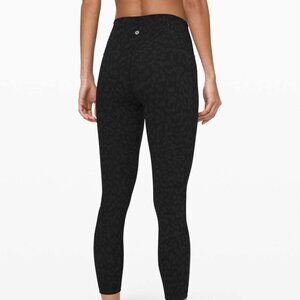 LULULEMON Wunder Under High Rise Formation Camo Deep Coal